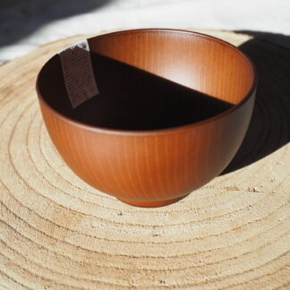 Yamanaka-Lack Suppenschale Holzmaserung